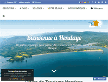 Tablet Screenshot of hendaye-tourisme.fr